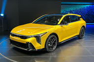 Kia K4 hatch front quarter NY motor show