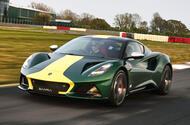 Lotus Emira Clark Edition front quarter tracking Lotus Emira Clark Edition front quarter tracking