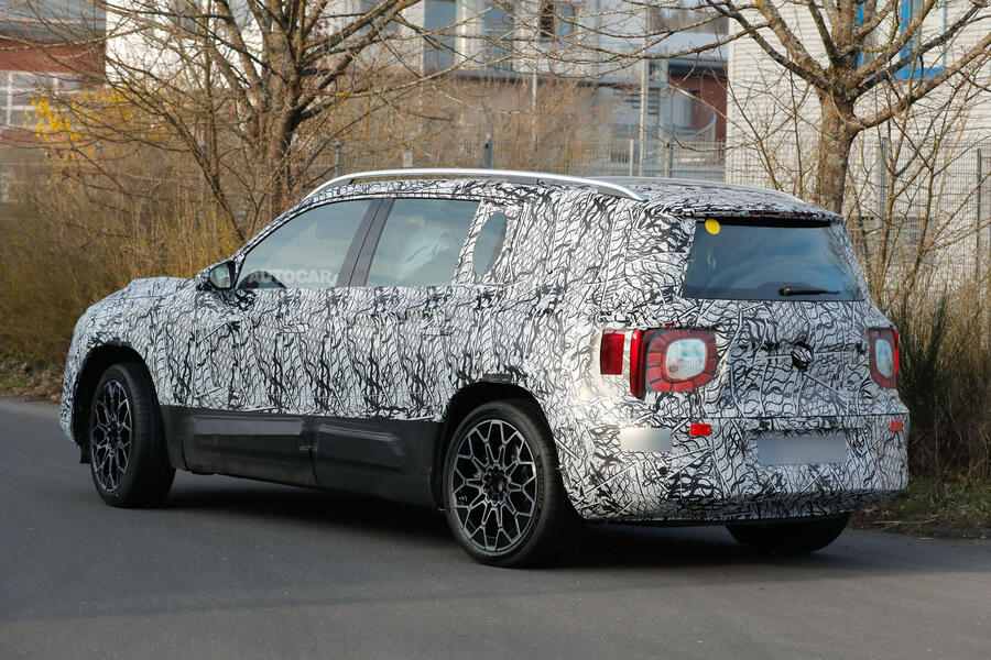 2026 Mercedes-Benz GLB testing in camouflage – rear quarter