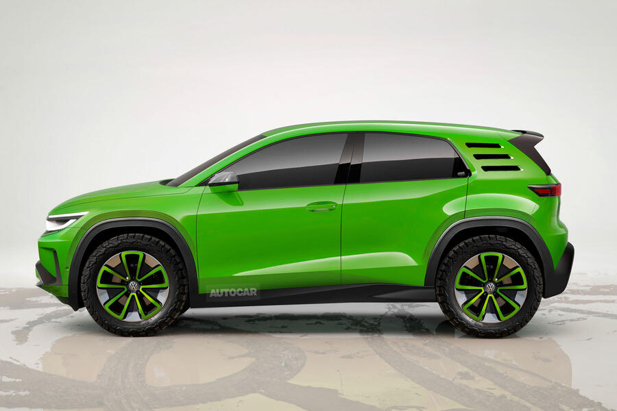 2026 Volkswagen ID 2X – Autocar render, side