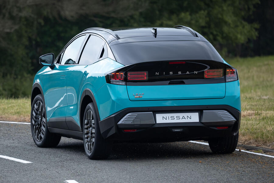 2026 Nissan Leaf – cornering, rear
