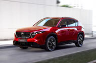 Mazda CX 5 2025 front quarter tracking