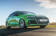 01 Audi RS3 2025 Autocar road test review main front driving