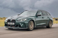 01 BMW M3 CS Touring 2025 Autocar review lead driving track