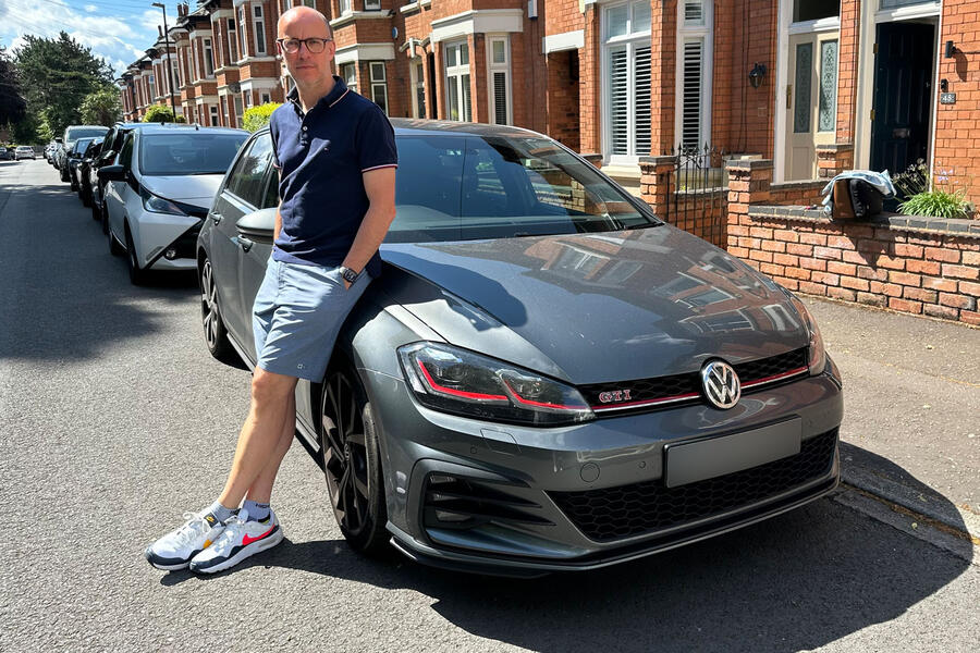 Jeremy Merckel with his VW Golf GTI