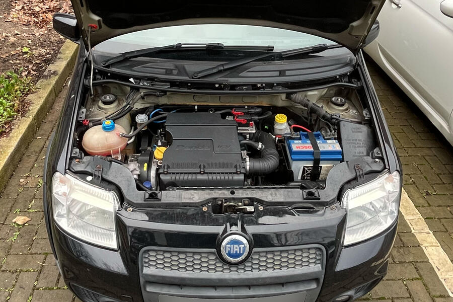 Fiat Panda 100HP engine bay