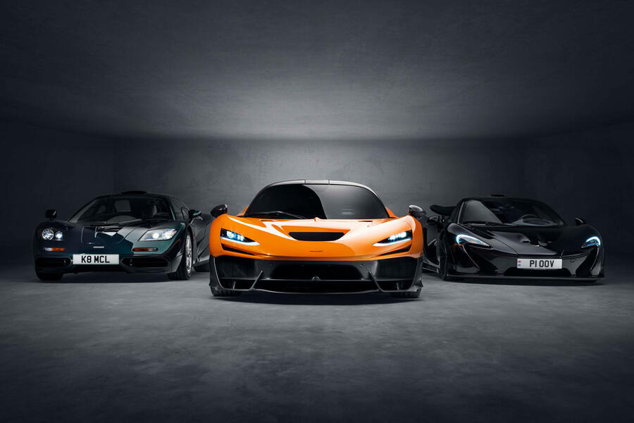 McLaren F1, W1 and P1