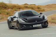 Lotus Emira front quarter cornering