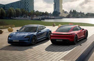 Porsche Taycan front rear