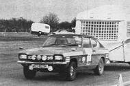 rally car towing caravan rally car towing caravan