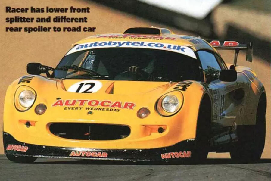 Chris Harris driving Lotus Sport Elise in the Autobytel Lotus Championship, 2001