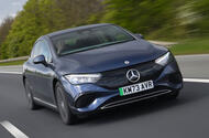 Mercedes EQE front quarter tracking Mercedes EQE front quarter tracking