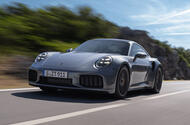 Porsche 911 Turbo S 2025 front quarter tracking