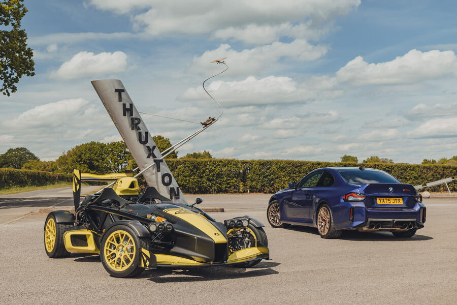 Ariel Atom 4RR and BMW M2 CS at Thruxton