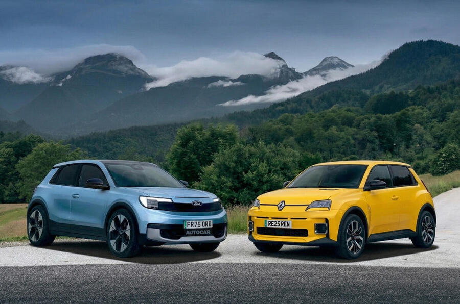 Autocar render of new Ford'Fiesta' with Renault 5