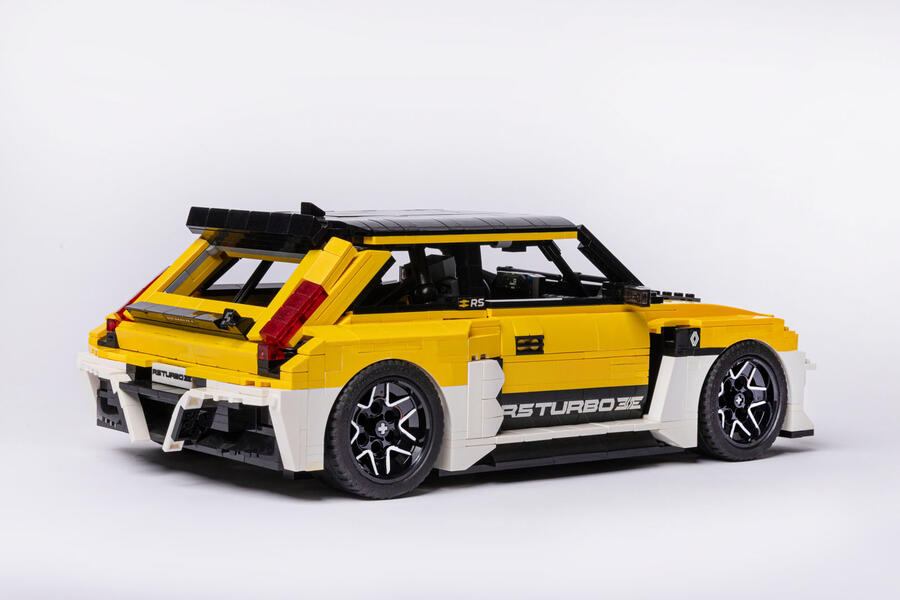 Dave Collins' Renault 5 Turbo 3E made from Lego – rear