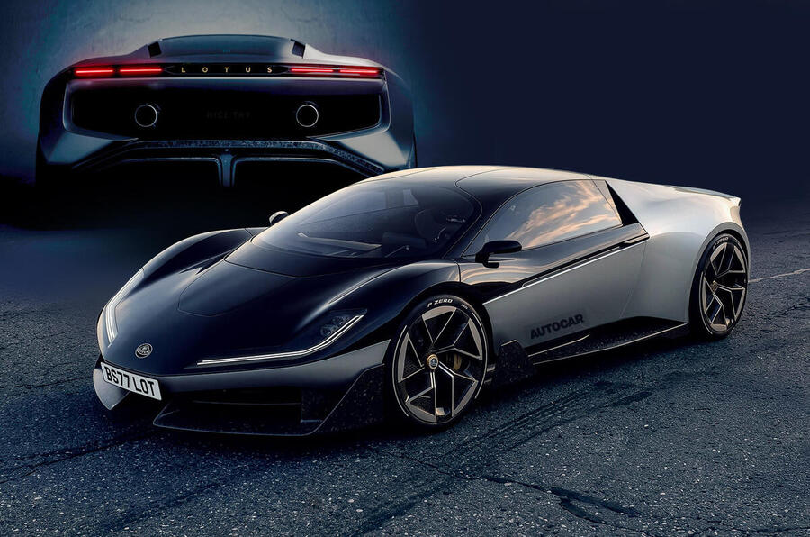 Lotus'Esprit' – Autocar artist rendering