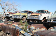 With well over 500 classic cars and trucks , A-1 Auto Salvage of Roswell, New Mexico was one of the best yards we had ever had the pleasure of exploring.