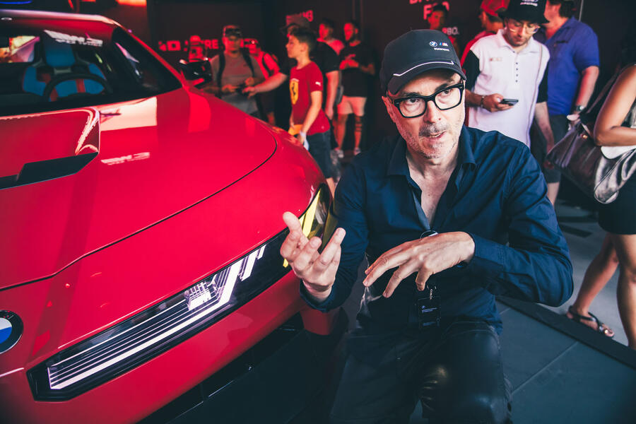 BMW designer Michael Scully with the M Concept Neue Klasse