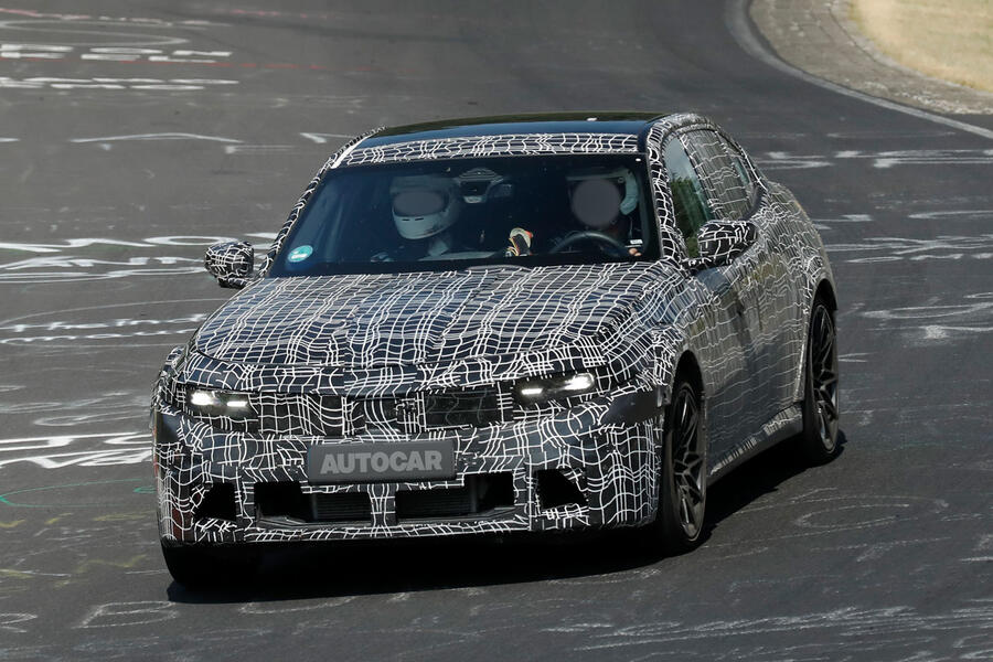 Next petrol BMW M3 petrol at the Nurburgring – front, cornering