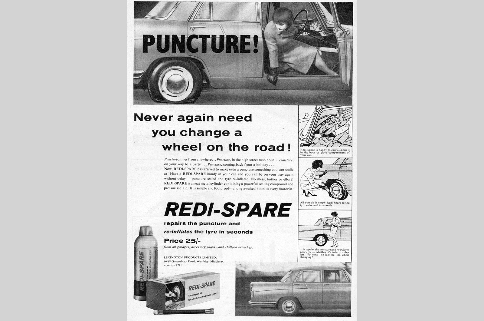 Redi-Spare puncture repair kit