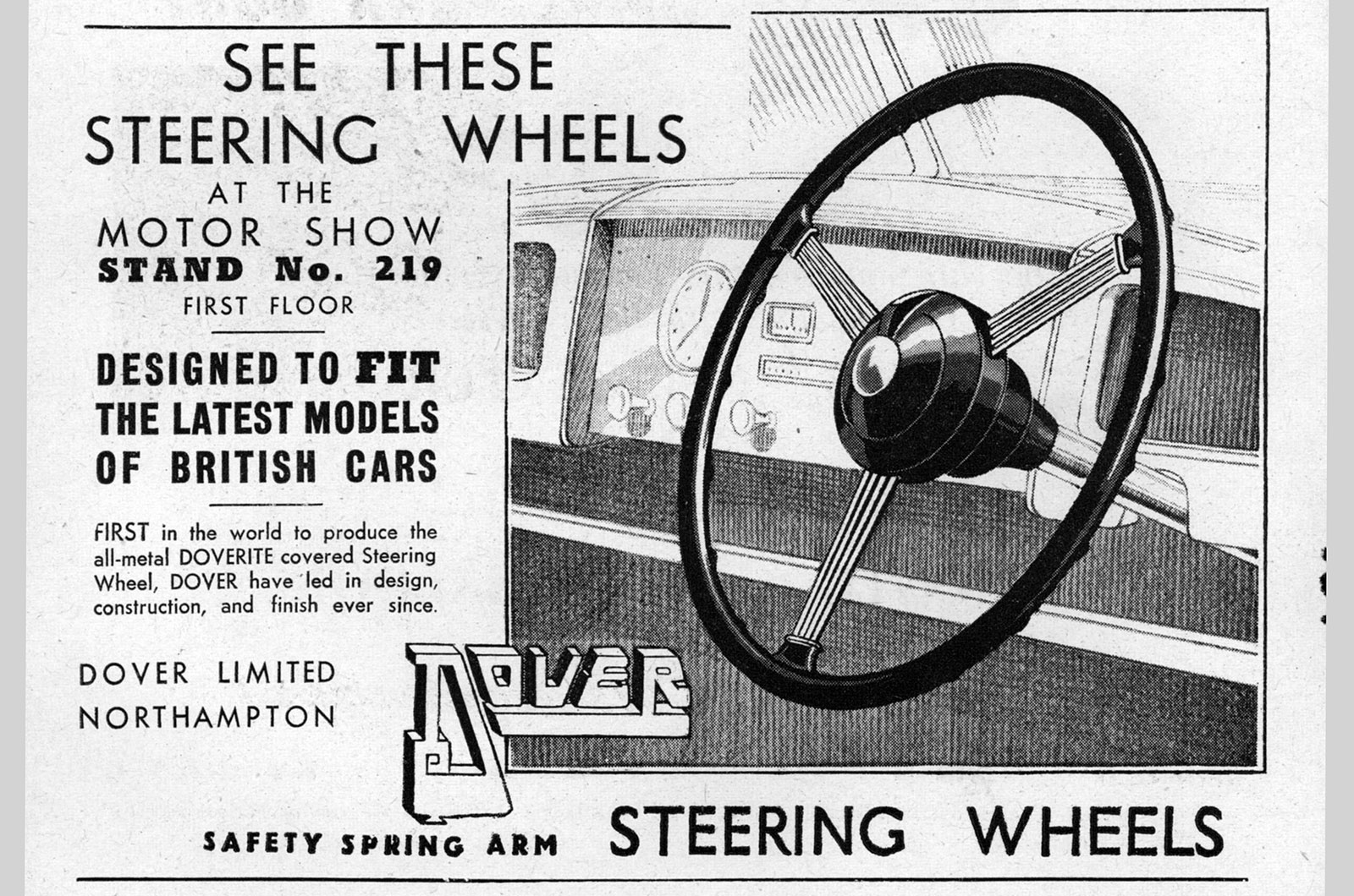 Dover steering wheel