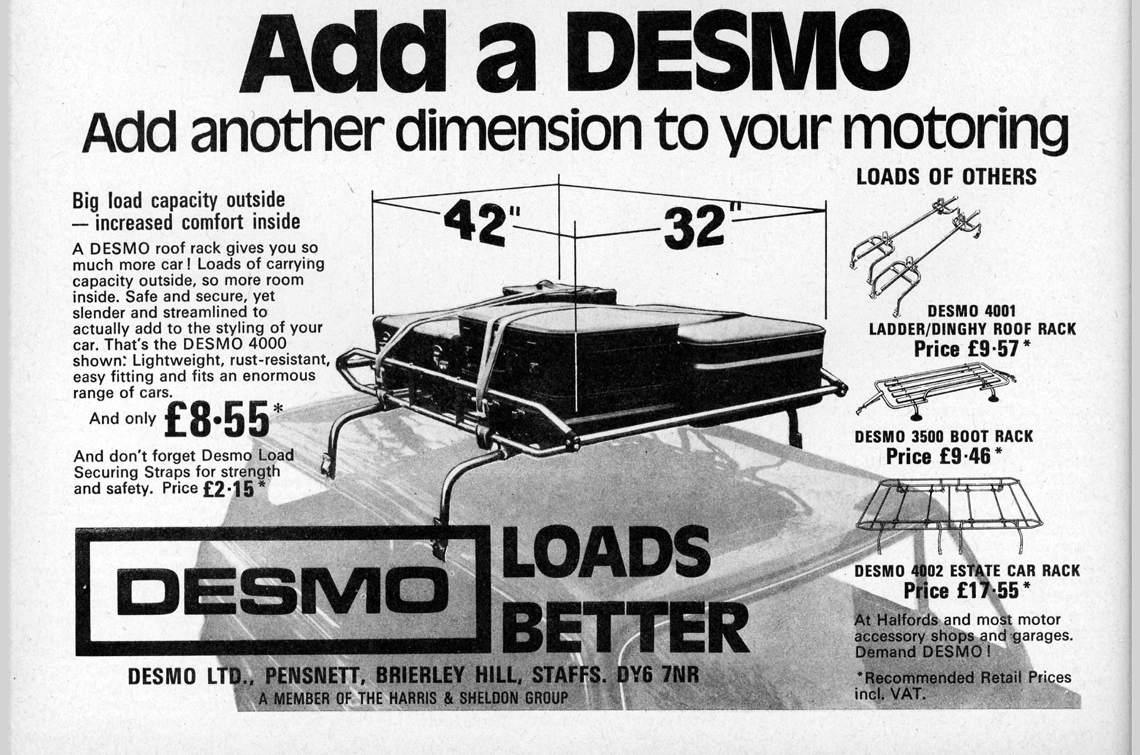 Desmo roof rack