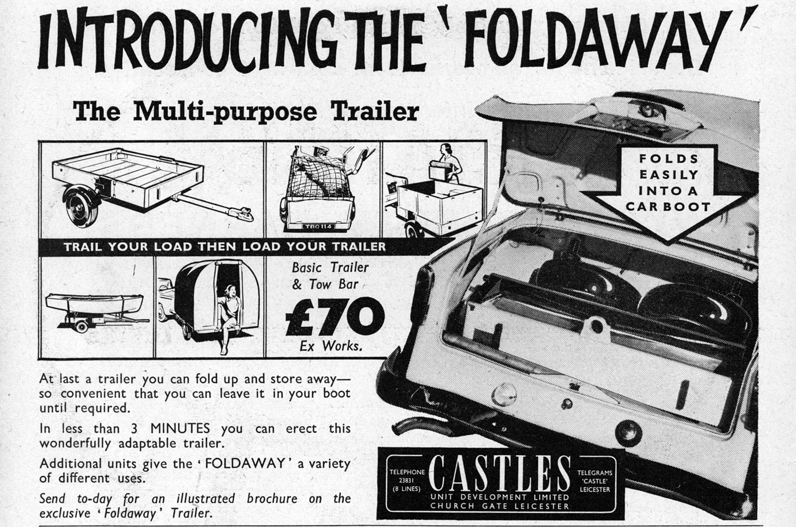 Foldaway trailer