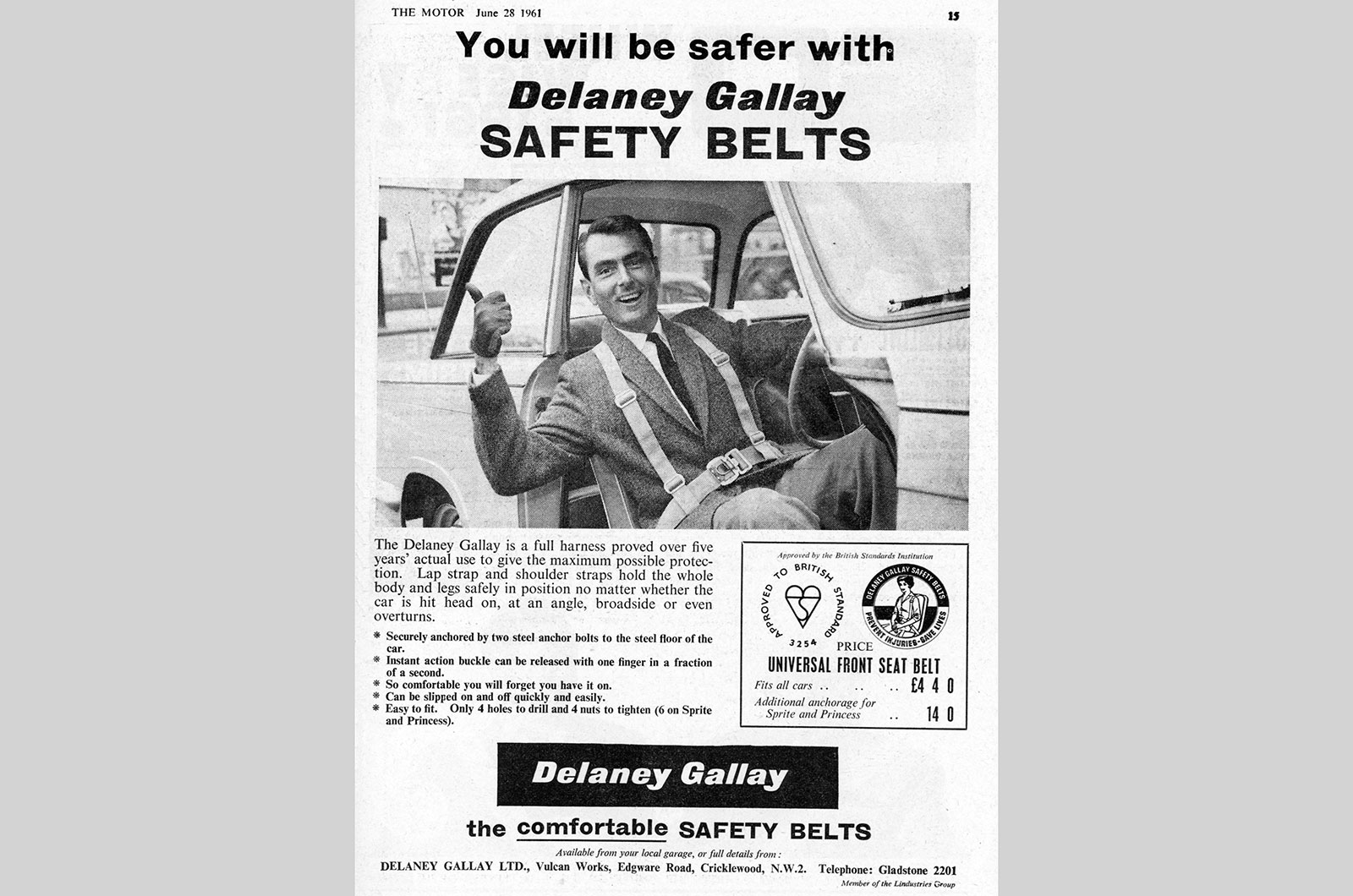 Delaney Galley seatbelts