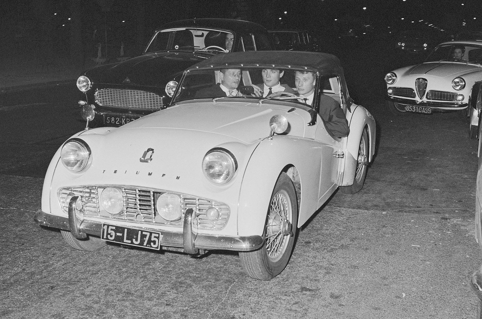 Johnny Hallyday – Triumph TR3