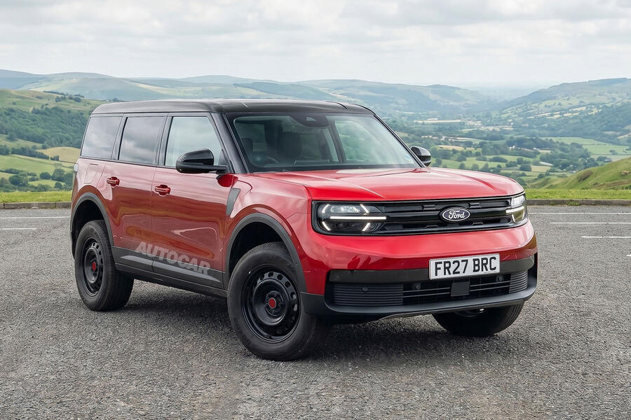Autocar rendering of the European Ford Bronco due in 2028