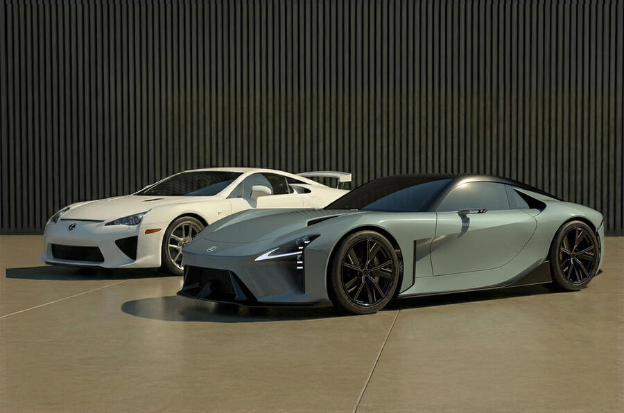 Lexus LFA concept with original LFA