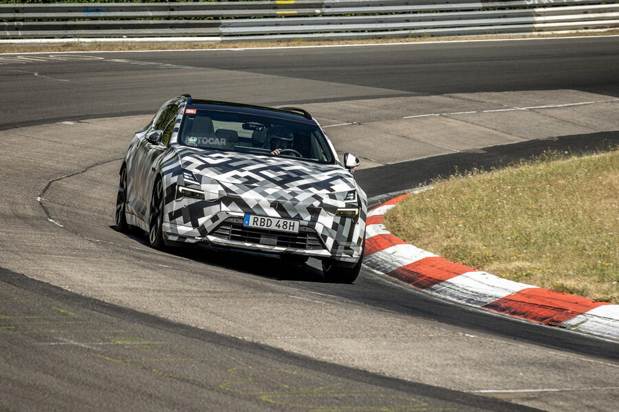 Polestar 4 SUV testing on Nurburgring