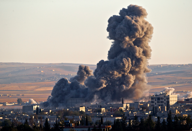 airstrikes