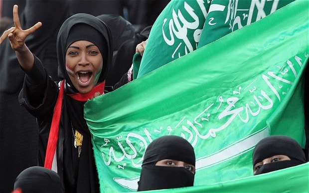 Saudi women attend first public event with their families public