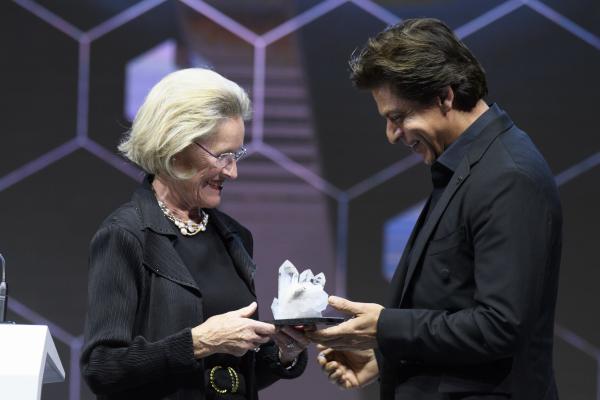 World Economic Forum bestows Shah Rukh Khan with Crystal Award Crystal Award