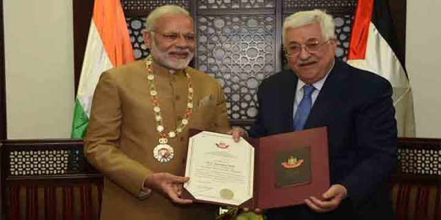 Modi reveals changed stance after three-hour visit to Palestine stance