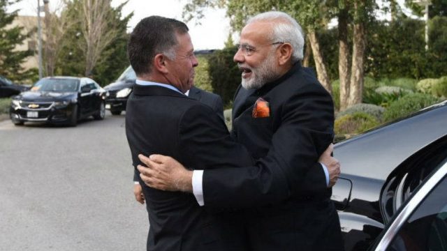 What was the purpose of the Jordanian king’s visit to India Jordanian
