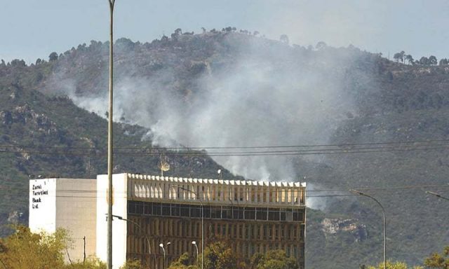 Margalla Hills engulfed in fire Margalla Hills