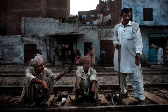 Railway tracks being repaired 11 years after Benazir's assassination riots Railway