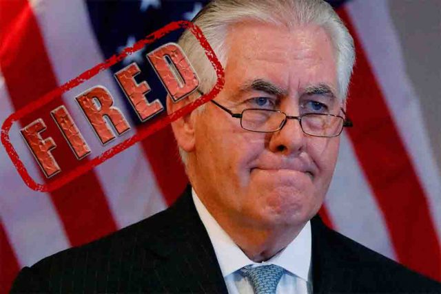 Trump Fires Tillerson Fires Tillerson