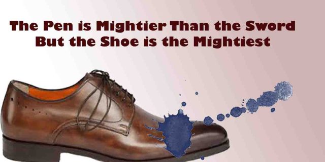 Shoe and Ink attacks: Society’s descent into violence Ink