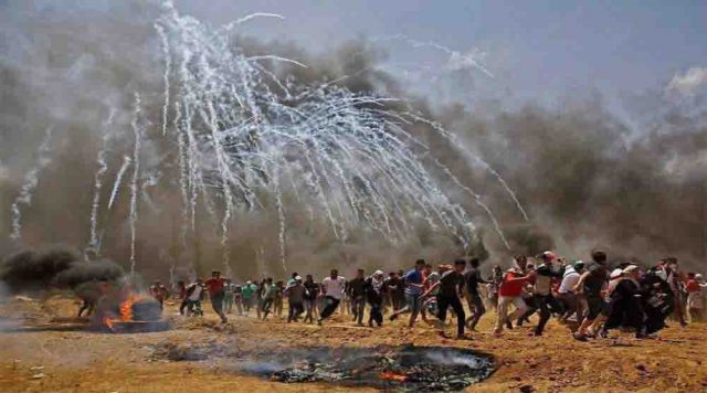 Palestinian baby dies from tear gas inhalation at Gaza protest: ministry Gaza