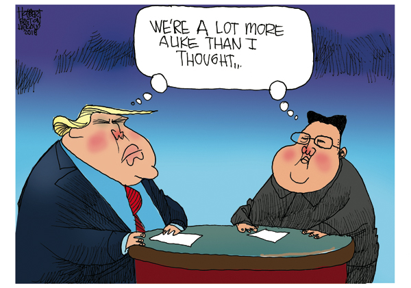 Image result for trump kim summit cartoons