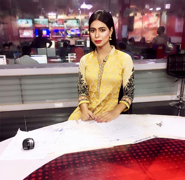 Pakistan’s transgender anchorperson