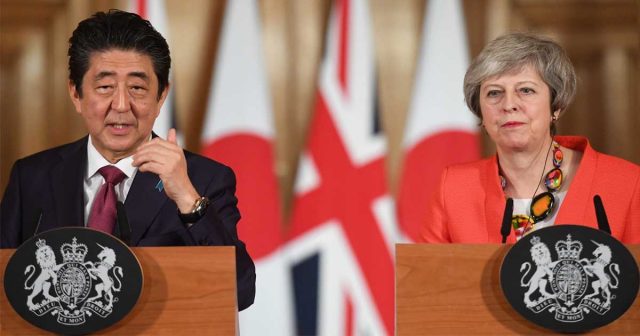 Japan's Abe says no-deal Brexit must be avoided 'by all means' avoided