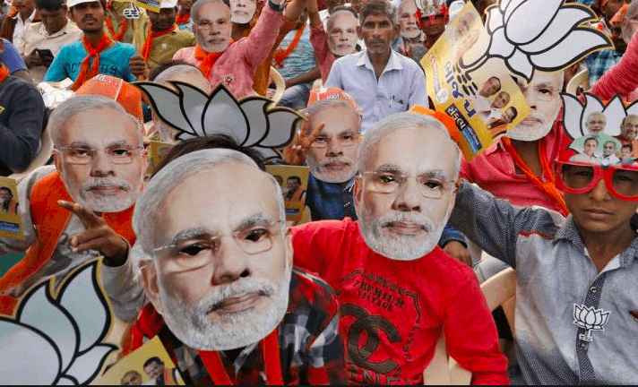 indian shares market up on modi