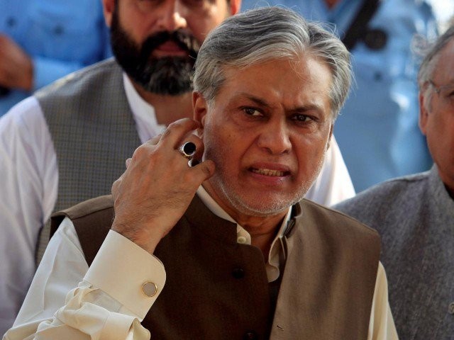 Ishaq Dar heckled London