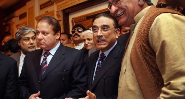 nawaz-zardari-meeting-in-london-yeh-tu-wohi-jaga-hay-guzray-thehy-hum-jahan-say