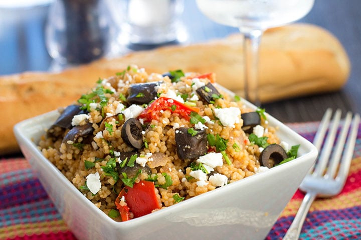couscous and roasted